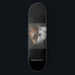 Personalised Unique Horse Lover Design Skateboard<br><div class="desc">This unqiue cool personalised horse design is certain to appeal to any horse lover</div>