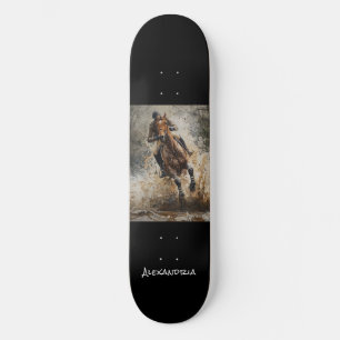 Personalised Unique Horse Lover Design Skateboard