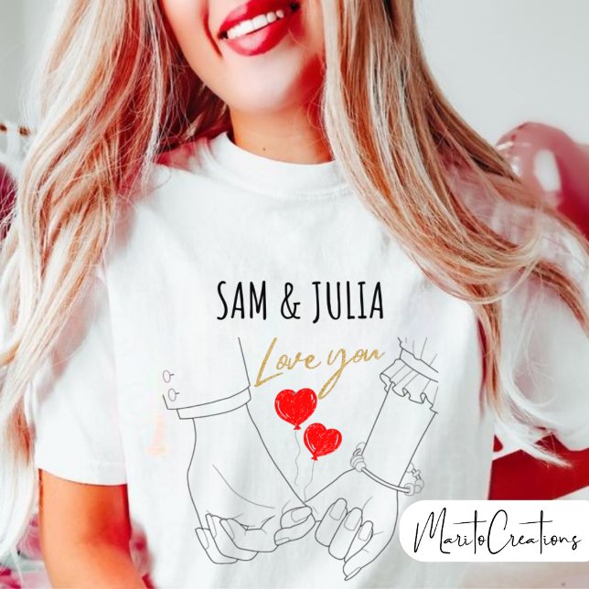 Personalised unisex t-shirt for lovers. (Creator Uploaded)