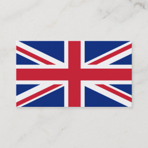 Personalised United Kingdom flag Business Card