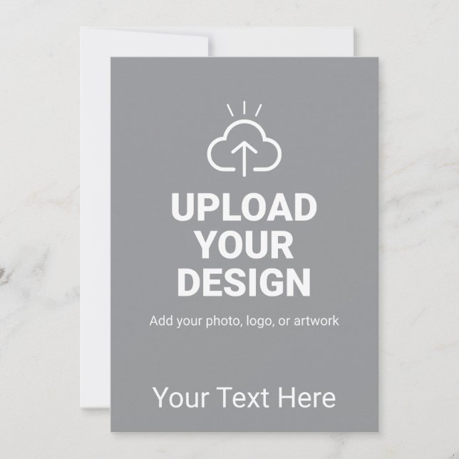 Personalised Upload Your Design and Text Save The Date (Front)