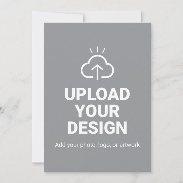 Personalised Upload Your Design Invitation (Front)