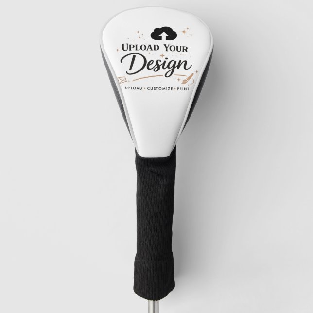 Personalised Upload Your Design Logo Golf Head Cover (Front)