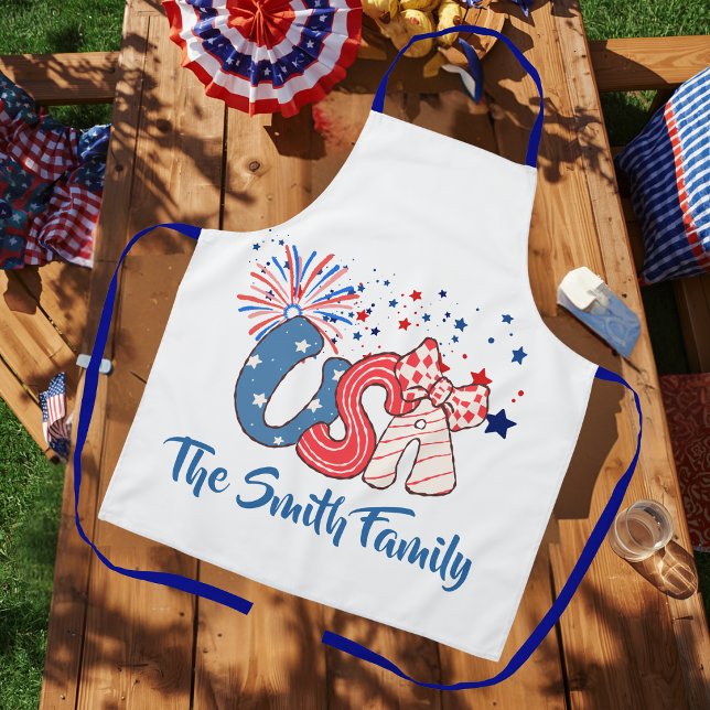 Personalised USA Apron (Creator Uploaded)