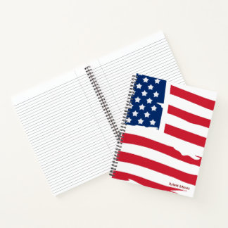 Personalised USA Flag Notebook