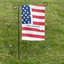 Personalised USA Garden Flag