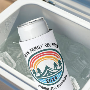 Personalised Vacation and Camping Seltzer Can Cooler