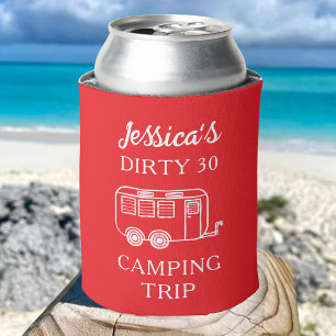 Personalised Vacation Birthday Party Favour Custom Can Cooler
