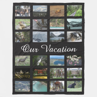 Personalised Vacation Photo Fleece Blanket