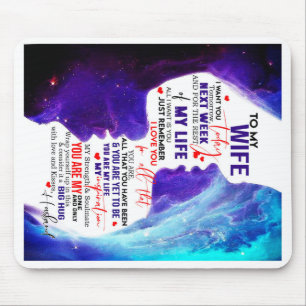 Personalised Valentine Gift For Wife From Husband Mouse Pad