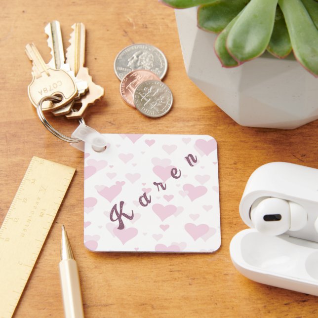 Personalised Valentine Keychain Valentines Day (Desk)