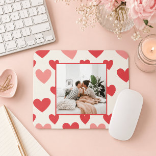 Personalised Valentine Photo Heart Mouse Pad