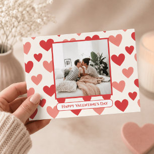Personalised Valentine Photo Heart Postcard