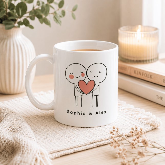 Personalised Valentine’s Couple Matching  Coffee Mug (Creator Uploaded)