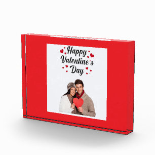 personalised valentine`s day photo block