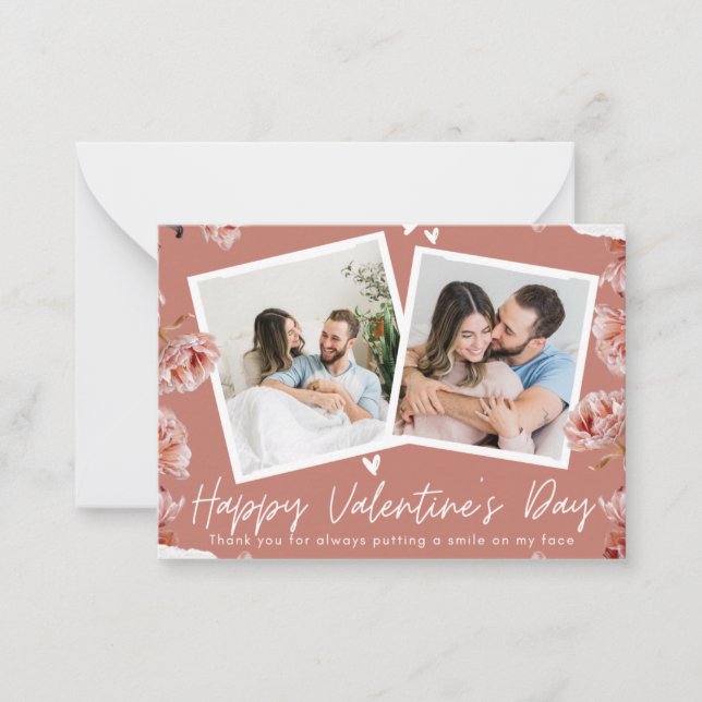 Personalised Valentine’s Day Photo Card | Romantic (Front)