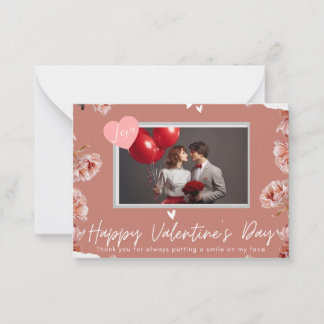Personalised Valentine’s Day Photo Card | Romantic