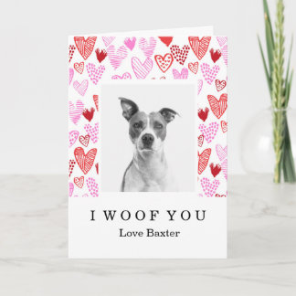 Personalised Valentines Day Card from the Dog