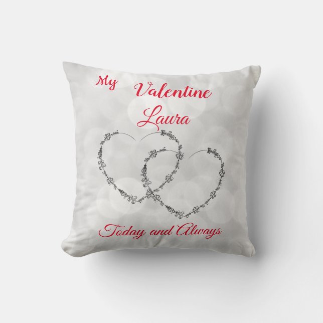 Personalised Valentines Day Cushion (Front)