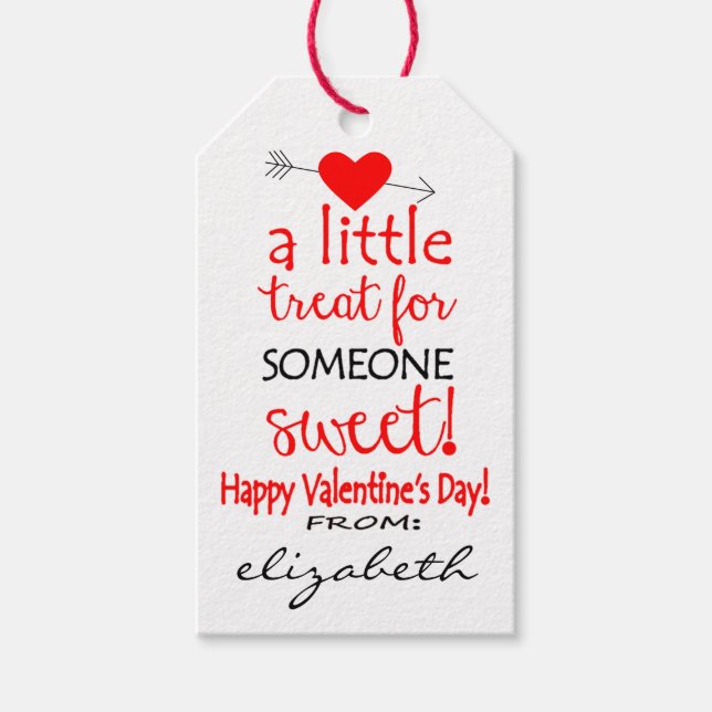 Personalised Valentine's Day Friend Gift Tags (Front)
