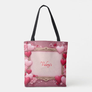 Personalised Valentine's Day Full Print Tote Bag