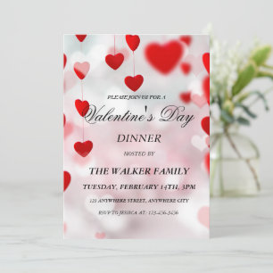 Personalised Valentine's Day Invitation Card