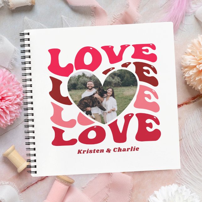 Personalised Valentine's Day Love Heart Photo Notebook (Personalized Valentine's Day Love Heart Photo Notebook
)