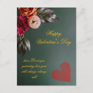Personalised Valentine's Day Post Card 