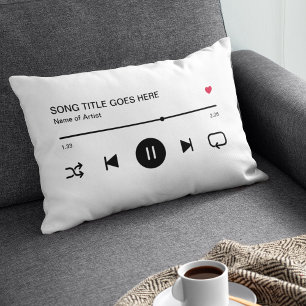 Personalised Valentines Day Song Album Couple Decorative Cushion