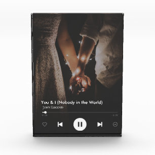  Personalised Valentine's Day Song Couple Photo  Block