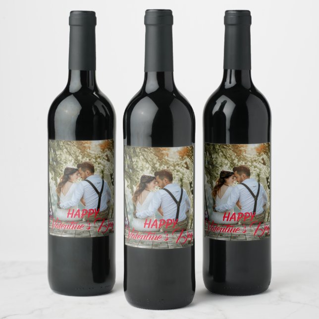 Personalised Valentine's Day Wine Label, Label (Bottles)