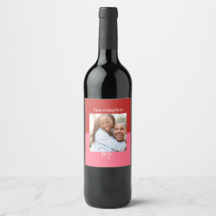 Personalised Valentine's Day Wine Label, Label