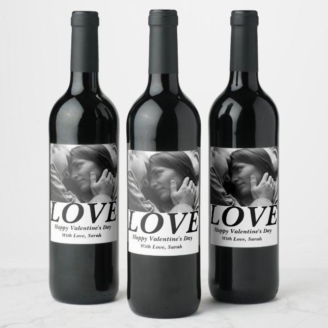 Personalised Valentine's Day Wine Label, Label (Bottles)