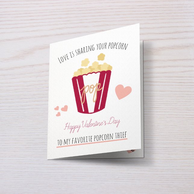 Personalised Valentine's Popcorn Love Card (Creator Uploaded)