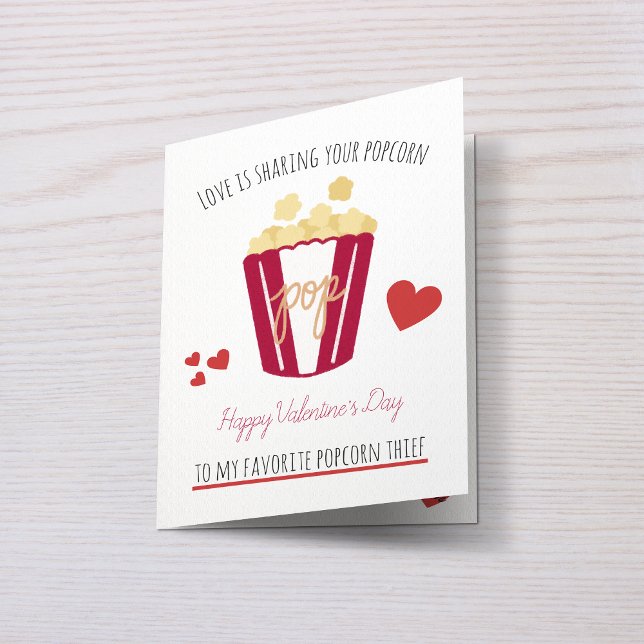 Personalised Valentine's Popcorn Love Card (Creator Uploaded)