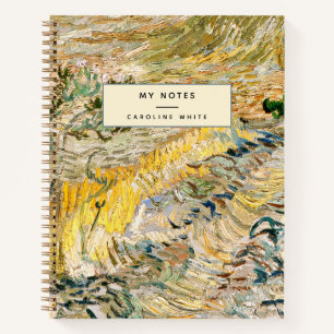 Personalised Van Gogh Brush Strokes Notebook