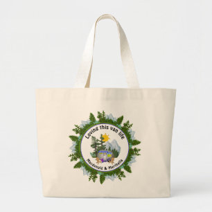 Personalised Van Life CARAVAN Camper Large Tote Bag