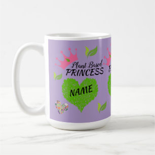 Personalised Vegan Princess Mug - Custom vegan mug
