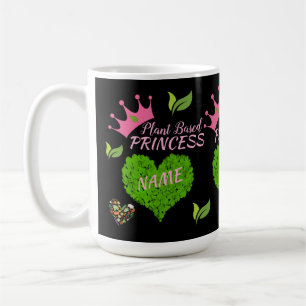 Personalised Vegan Princess Mug - Custom vegan mug