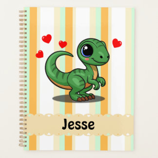 Personalised Velociraptor Dinosaur Planner