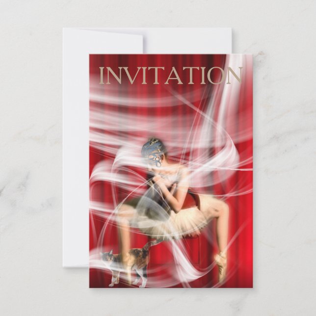 Personalised Venetian Mask Invitation (Front)