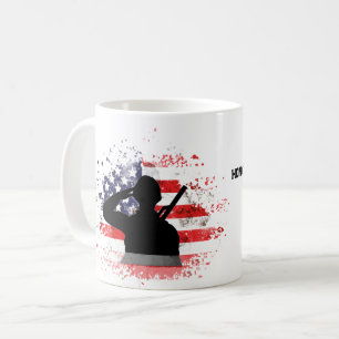 Personalised Veterans Day Mug Custom Name Military