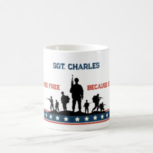 Personalised Veterans Day Mug Custom Name Military