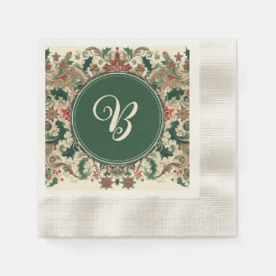 Personalised Victorian/Classic/Vintage Christmas Napkin