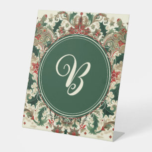 Personalised Victorian/Classic/Vintage Christmas Pedestal Sign