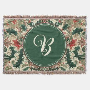 Personalised Victorian/Classic/Vintage Christmas Throw Blanket
