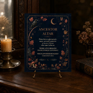 Personalised Victorian Samhain Ancestor Altar Sign