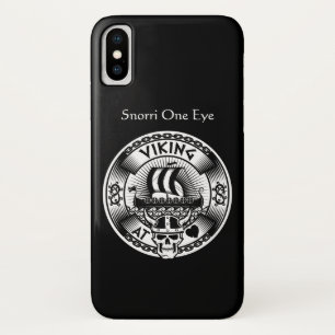 Personalised Viking at Heart iPhone X Case