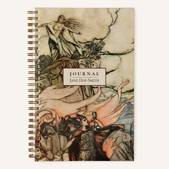 Personalised Viking Myth Wagner Dotted Journal (Front)