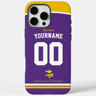 Personalised Vikings Jersey American Football iPhone 16 Pro Max Case